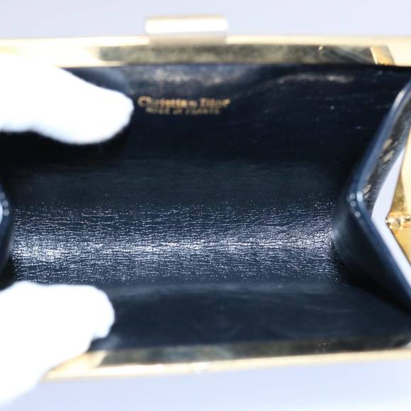 Christian Dior Trotter Canvas Pouch Navy Auth ep2830 - Picture 10 of 15